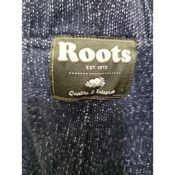 Roots Mens Navy Blue Sweatpants With Drawstring Waist & Elastic Cuffs Size M - Picture 8 of 11